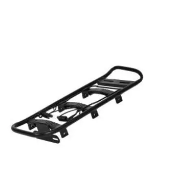 Багажник JOY KIE, с прижимом,алюминий, черный, с защитой для сумок, HX-Y673-1