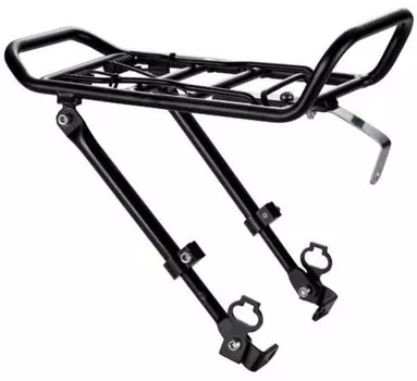 Багажник передний OSTAND CD-240, алюминий, регулируемый, крепление к V-брейк, черный, 6-152400