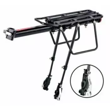 Багажник STELS 24"-28" BLF-H27-6 универсальный, алюминиевый, чёрный, быстросъёмный, 010025