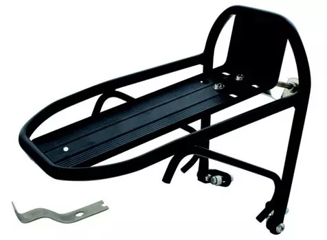 Багажник универсальный M-Wave до 5кг, крепление к тормозам V-брейк, 24-28", черный, 5-440454