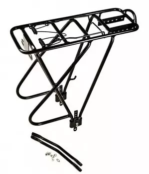 Багажник Vinca Sport алюминиевый с "ушами" для переметной сумки, 26-29,черный , YL-LA 8010R black