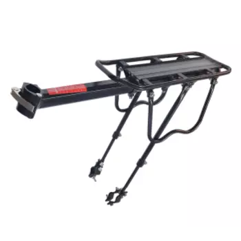 Багажник велосипедный Forward HS-022, задний, алюминий, 26-28", консольный, с эксцентриком, черный, HS-022