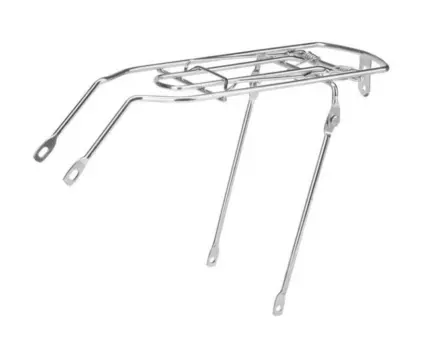Багажник велосипедный Forward, задний, сталь, 24", хромированный, с прижимной лапкой, FWD010002