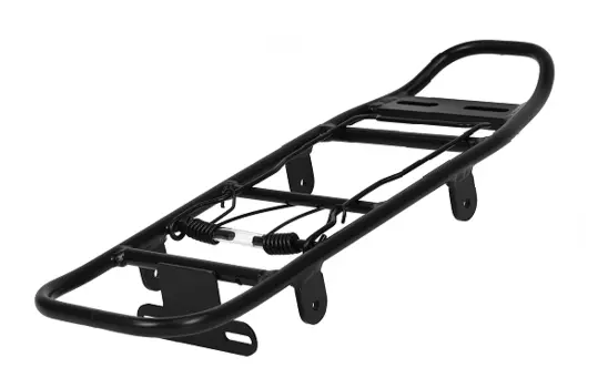 Багажник велосипедный JOY KIE HX-Y84, алюминий, под дисковый тормоз, крепление на перья, черный, HX-Y84