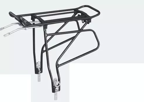 Багажник велосипедный KAI WEI KW-637-03, 24-28", с регулировкой стоек, разборной, черный
