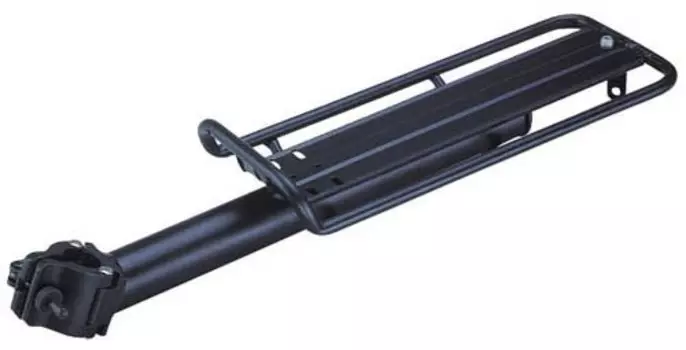 Багажник велосипедный Multibrand, консольный, черный, нагрузка до 10 кг, алюминевый, RU-470