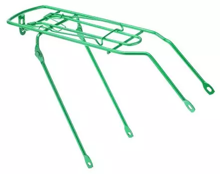 Багажник велосипедный STELS, 18", сталь, зелёный, 010038