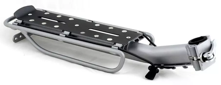 Багажник задний подседельный штырь Author ACR-160-Alu с резинками до 10кг, 8-15203120