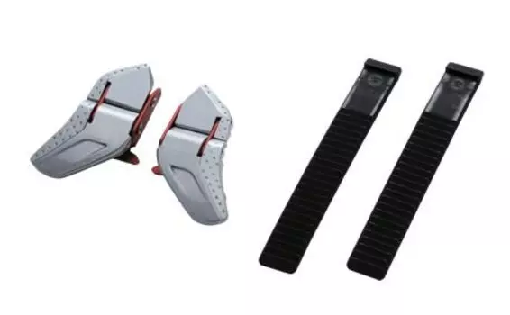 Бакля со стрепой для велотуфлей SHIMANO R/M315, серебристый/черный, ESMSHLOBBSS