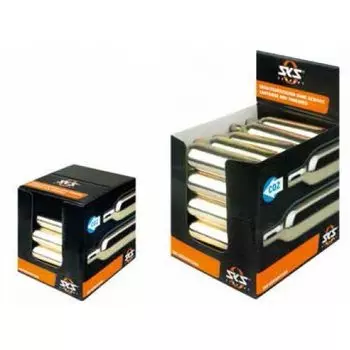 Баллончики СО2 SKS, без резьбы, для Airchamp, 25 штук, демонстрационный бокс, 11244