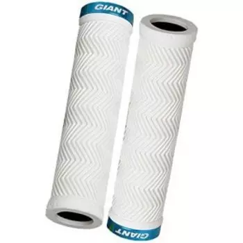 Грипсы велосипедные Giant SOLE-O MTB Grips, Белый/Командный Синий, 410968