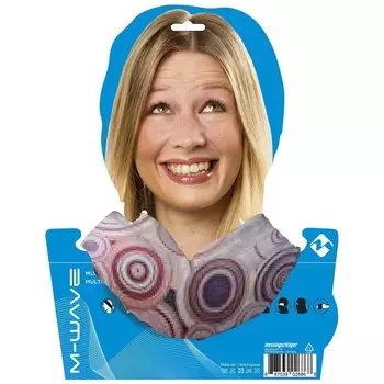 Бандана велосипедная M-WAVE CRAZY RINGS, дышащий полиэстер с микрофиброй, 24х48 см, бесшовная, 5-715127