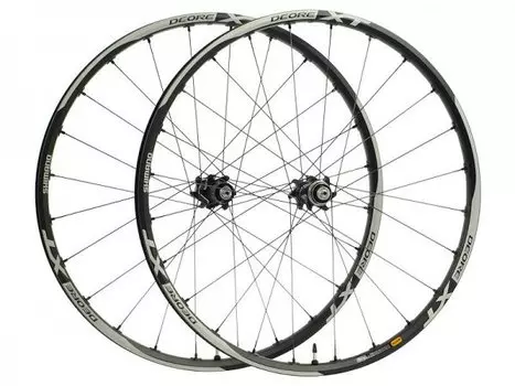 Колеса велосипедные Shimano XT M785, комплект, 26'', под экцентрик, Center Lock EWHM785FRDA
