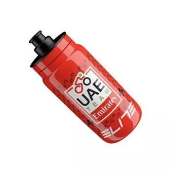 Фляга велосипедная Elite Fly UAE TEAM EMIRATES 2022, 550 мл, красный, EL01604762