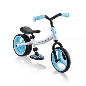 Беговел Globber GO BIKE DUO, 8,5", бело-голубой