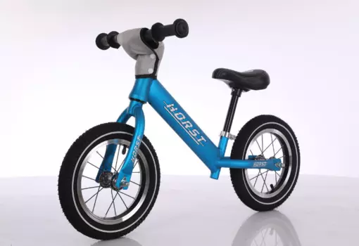 Беговел HORST RACE, надувные колеса, 12", алюминивая рама, голубой, 00-180685