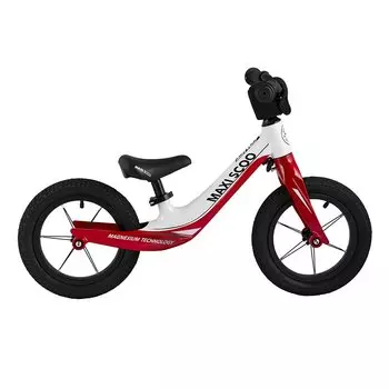 Беговел MAXISCOO Comet Делюкс плюс, детский, 12", красный с белым, 2022, MSC-CM1207D