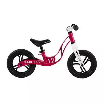 Беговел MAXISCOO Rocket Стандарт плюс, детский, колеса ЭВА, 12", розовый, 2021, MSC-R1209-S
