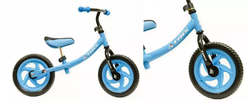Беговел TRIX, диаметр колес: 12", рама сталь, голубой, CT-85 (голубой)