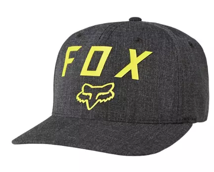 Бейсболка Fox Number 2 Flexfit, черный