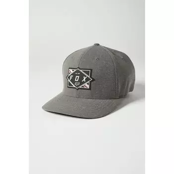 Бейсболка велосипедная Fox Burnt Flexfit Hat, pewter, 2021 (Размер: L/XL)
