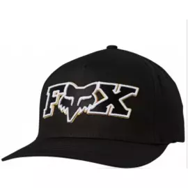 Бейсболка велосипедная Fox Ellipsoid Flexfit Hat, black/white