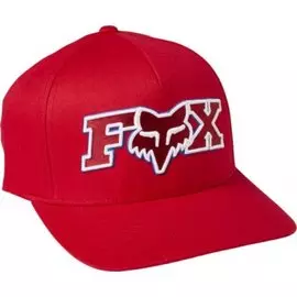 Бейсболка велосипедная Fox Ellipsoid Flexfit Hat, flame red