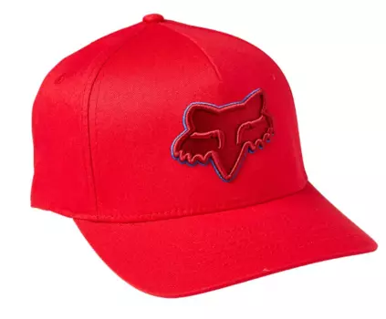 Бейсболка велосипедная Fox Epicycle Flexfit 2.0 Hat, красный (Размер: S/M)