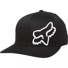 Бейсболка велосипедная Fox Flex 45 Flexfit Hat, black/white, 2021 (Размер: S/M)