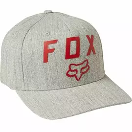 Бейсболка велосипедная Fox Number 2 Flexfit 2.0 Hat, серый (Размер: L/XL)