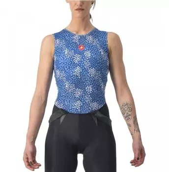 Белье нательное велосипедное Castelli майка б/рукавов PRO MESH 4, женское, синий, 4523050 (Размер: XS)
