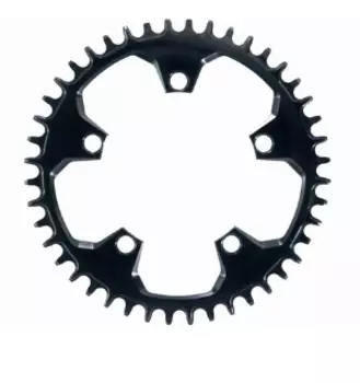 Звезда велосипедная Garbaruk, передняя, 130 BCD (5-bolt) Round 54T Black, 5907441521215