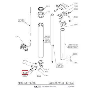 Болт фиксации рычага привода KS Lever/Actuator Pivot Pin, P1437