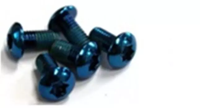 Болты CLARK`S для крепления торм. диска 6шт. (под torx) фикс. резьбы М5 сталь синие анодир. 3-369