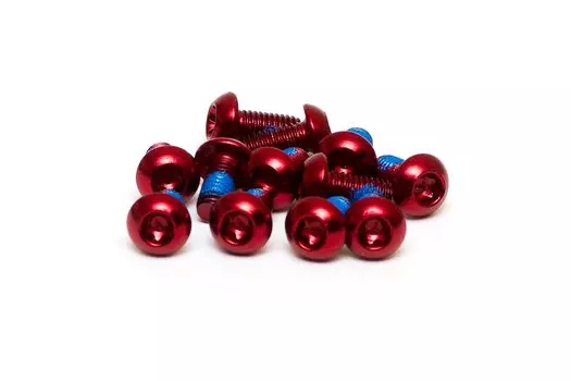 Болты крепления тормозного диска A2Z, Crews ED, 12 штук, красный, Star-12-3