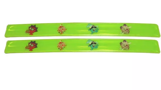 Браслет световозвращающий Светлячок "Смешарики", 2х20 см, 2 штуки
