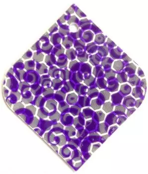 Брелок велосипедный, световозвращающий COVA™ "Узоры", 50х50мм