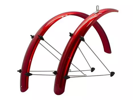 Крылья велосипедные SKS PET SPB, 60мм, 26", бордо металлик, 6327 3061 45