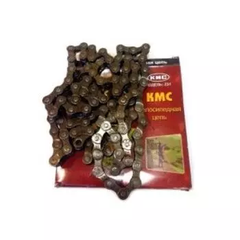 Цепь велосипедная KMC 116 звеньев, 1/2x3/32 Z7 (Z51), 7 скоростей, grey/brown, Z7