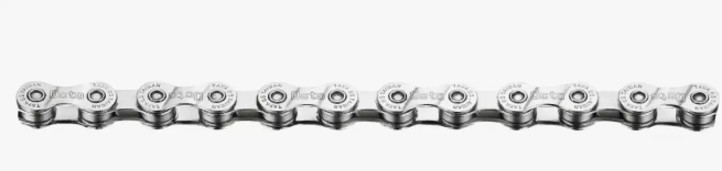 Цепь велосипедная ELVEDES, 8 скоростей, 116 звеньев, входит 2 замка, для e-bike, e OCTO DH, Silver / Silver