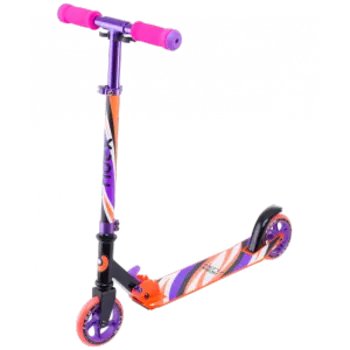 Самокат RIDEX Flow, детский, двухколесный, складной, 125 мм, фиолетовый/розовый, SX18350