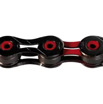 Цепь велосипедная KMC DLC X10SL 10скоростей, 116L, черно-красная,(BXSL1BRR)