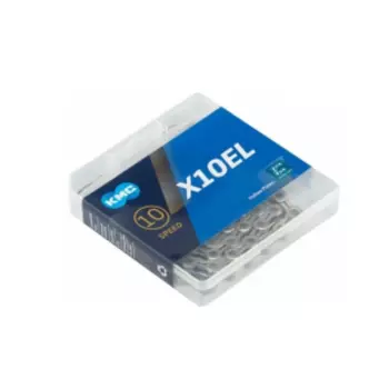Цепь велосипедная KMC X10, 10скоростей, 116 звеньев, серебристая, X 10