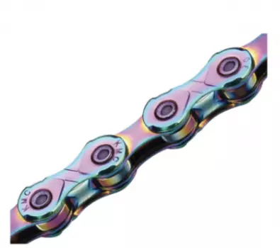 Цепь велосипедная KMC X11 Waxed 11 скоростей, 118L Aurora Blue, BX11AB118W