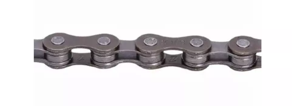 Цепь велосипедная KMC Z9, 1/2'' x 11/128'', 116 звеньев, серая, 9 скоростей, BZ09GG116