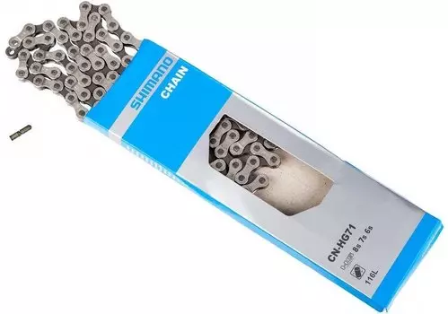 Цепь велосипедная SHIMANO DEORE, LX HG-71, 6/7/8 скоростей, 116 звеньев, ECNHG71C116I, 2-720162