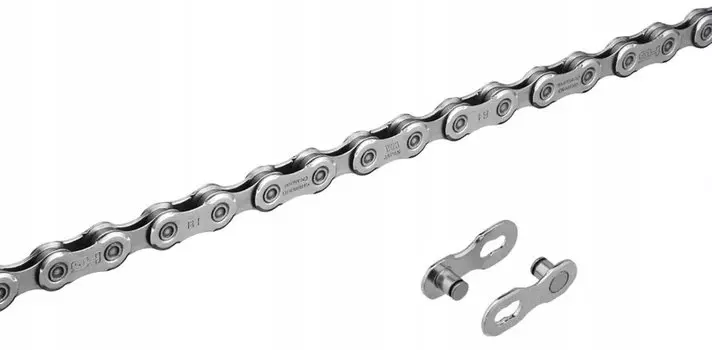 Цепь велосипедная Shimano Deore, M6100, 12 скоростей, 118 звеньев, замок цепи, серебристая, без упаковки, KCNM6100118Q
