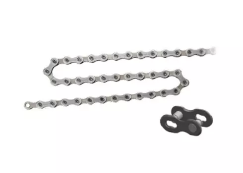 Цепь велосипедная SHIMANO E8000, 11скоростей, 126 звеньев, с замком цепи, ICNE800011126Q
