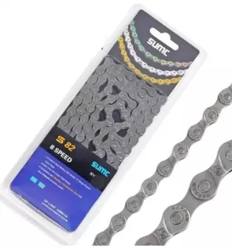 Цепь велосипедная SUMC S82, 1/2''x3/32'', 8 ск.,116 звеньев, серебристая, с замком, ARV100040
