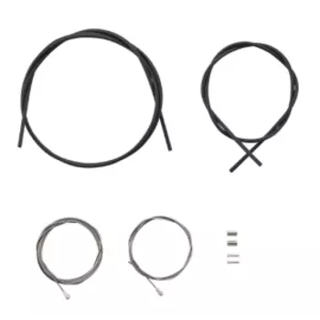 Трос+оплетка велотормоза SHIMANO, Road, оплетка 800мм/1400мм, тросы 1000мм/2050мм, PTFE., с концевиками, Y80098011